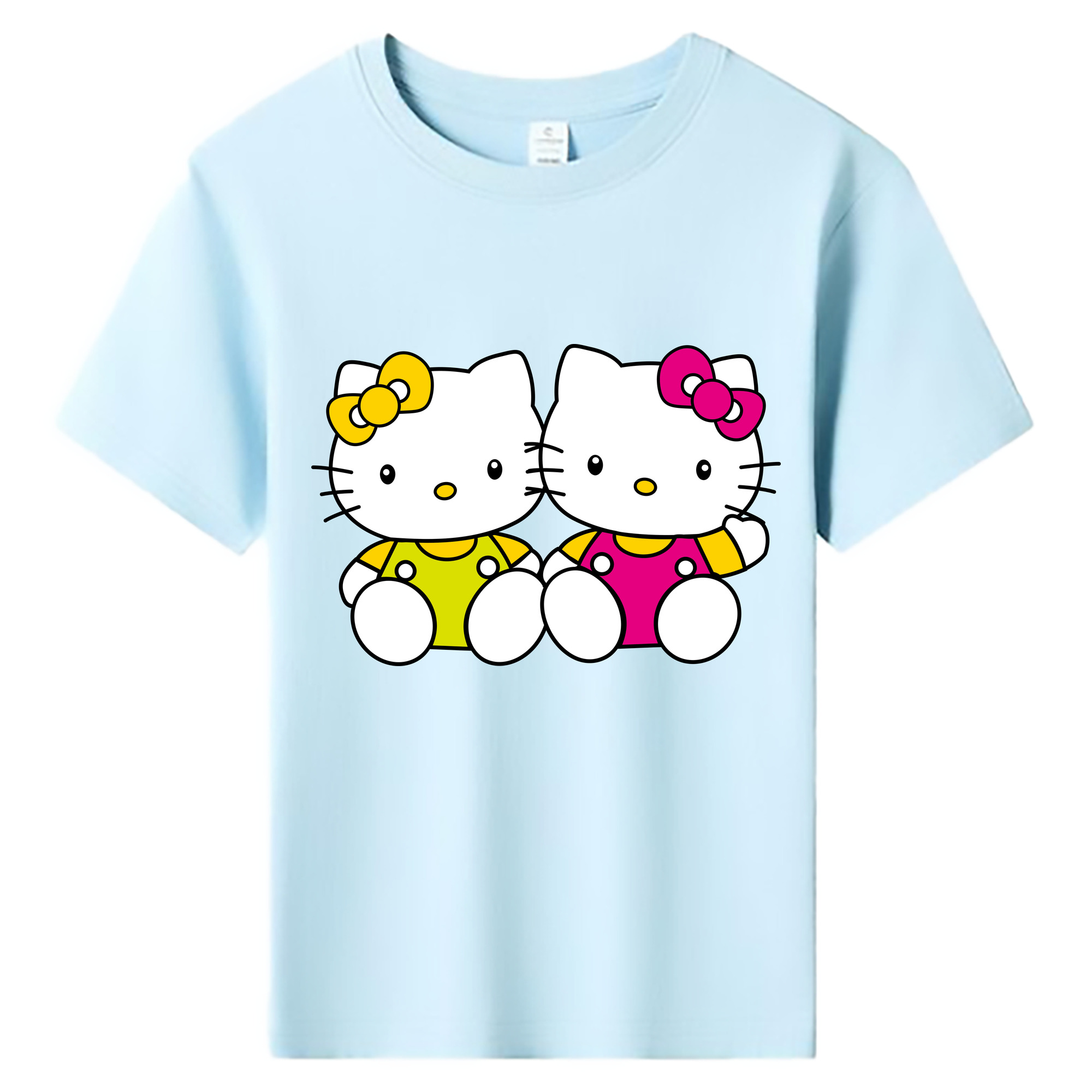 （画像用） Hello Kitty ハローキティ 綿100％キッズTシャツ（フロントプリント）
